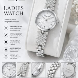 Xenlex luxury silver crystal ladies watch