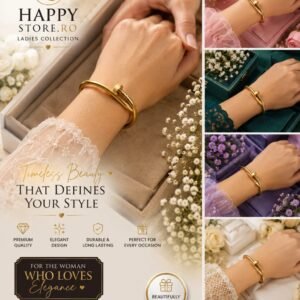 Elegant gold ladies bracelet from Happy Store collection